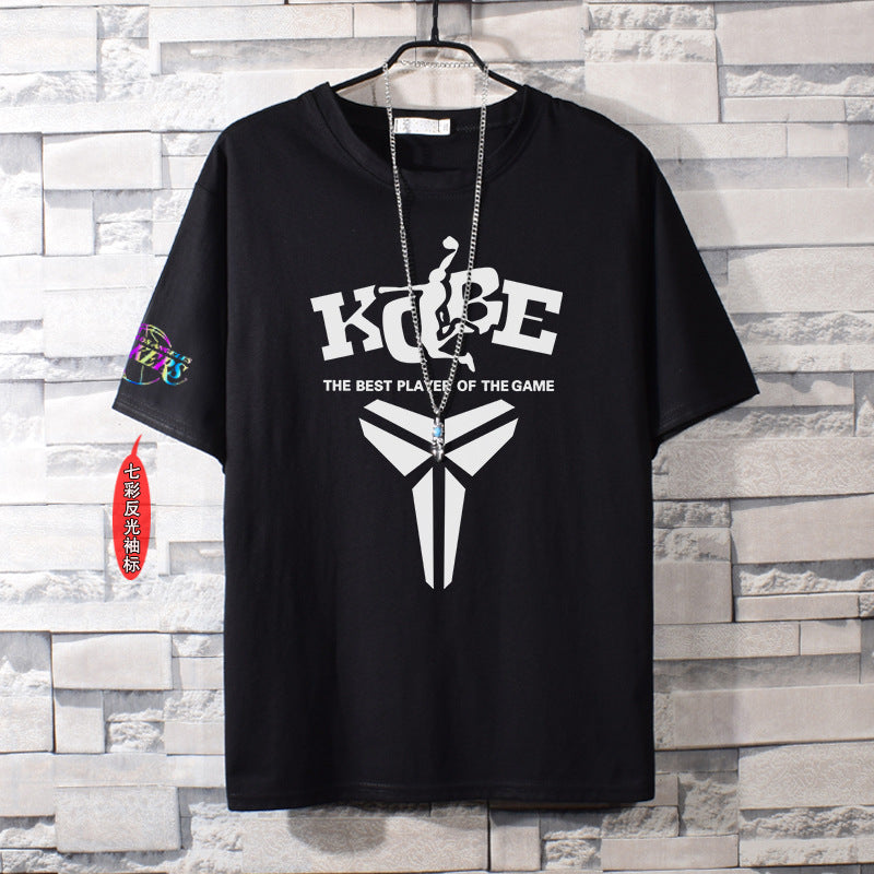 Basketball Sports T Shirt James No. 23 Kobe Short-Sleeved T-Shirt Men'S Loose