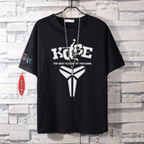 Basketball Sports T Shirt Lakers James No. 23 Kobe No. 24 Short Sleeve T-Shirt Male Letter Loose Student Pure Cotton