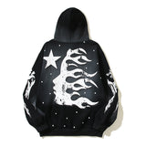 Hellstar Hoodie Retro Distressed Loose Fleece