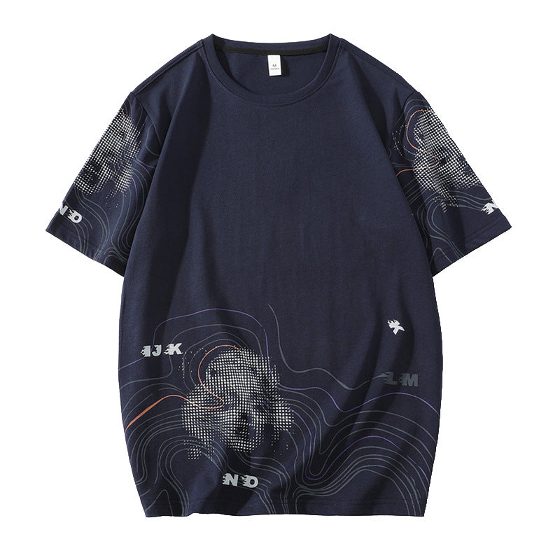 Nasa T Shirt Short-Sleeved T-Shirt Men'S Summer Cotton Men'S Summer Wear