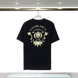 Casablanca T Shirts Portal Printed Cotton Loose Tee