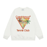 Casablanca Sweatshirts Crew neck sweater autumn and winter print men and women