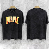 Purple Brand Distressed T Shirts Short Sleeve