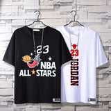 Basketball Sports T Shirt Nba23 Basketball Clothes Short Sleeve T-Shirt Men'S Loose Student Casual