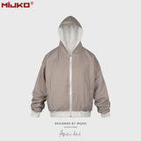MIJKO Men Jacket Double-Sided Hooded Jacket