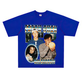 Film Star T Shirt Chen Yixun Loose American Retro Street T-shirt Men and Women