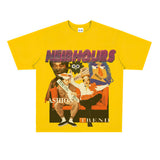 Film Star T Shirt Movie Zhou Xingchi Andy Lau Short Sleeve American Retro Loose T-shirt