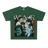 Film Star T Shirt Movie Andy Lau Short Sleeve Loose Retro American Street T-shirt