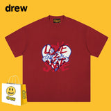 Drew T Shirts Cotton Short Sleeve Short Sleeve T-shirt Loose