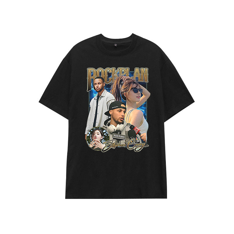 Basketball Sports T Shirt Student Short Sleeve T-Shirt Male Warrior Curry Basketball