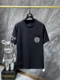 Chh Chrome Hearts T Shirts Rainbow gradual change Horseshoe Sanskrit Casual Short Sleeve T-Shirt