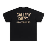 Mens T-shirts GALLERY DEPT printed round neck short-sleeved T-shirt pure cotton