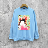 Purple Brand Sweatshirt Loose Crew Neck Sweater