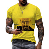 Heisenberg T Shirt Summer T-Shirt Deadly Poison Artist 3d Printed Round Neck Sports