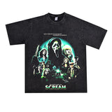 Film Star T Shirt Cotton Loose Nostalgic Short Sleeve American Retro Trendy Niche T-shirt for Men