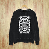 Purple Brand Distressed Sweatshirt Retro Vintage Crew Neck Sweater
