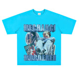 Film Star T Shirt Hamazaki Step Poster Commemorative Edition Loose Retro Street Cotton T-shirt Men and Women