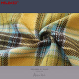 MIJKO Mens Jacket Long Sleeve Wool Unisex Shirt