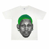 Film Star T Shirt Washed Old American Round Neck Loose T-Shirt Retro Short Sleeve