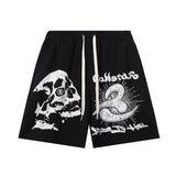 Men Shorts2024 Summer Skull Loose Shorts