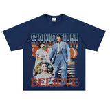 Film Star T Shirt Movie Nostalgia Audrey Hepburn Rome Loose Retro Street T-shirt