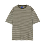 Mariner Shirt Men's Summer Stripes Short-Sleeved T-shirt Fashion Brand Ins Korean Style Casual Loose