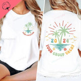 Personalized Location Matching Family Beach Shirts Custom