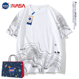 Nasa T Shirt Short-Sleeved T-Shirt Men'S Summer Cotton Men'S Summer Wear