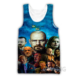 Heisenberg T Shirt 3d Digital Printing Breaking Bad Men Women Casual Vest