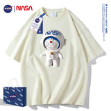 Nasa T Shirt Cotton Short-Sleeved T-Shirt Couple Summer Student Half Sleeve T-Shirt