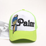 Plam Angle Hat Fashion Baseball Cap Bear Parrot Embroidery