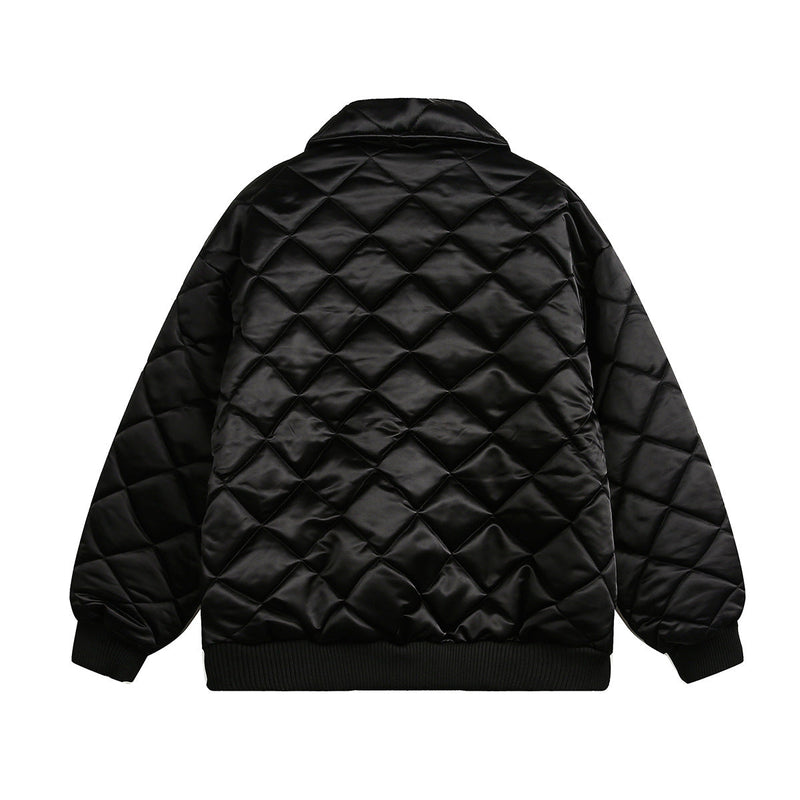Unisex Down Jacket Winter Vintage Beaded Warm Padded Jacket