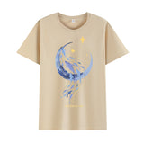 Basketball Sports T Shirt Short Sleeve T-Shirt Male Astronaut Loose Student