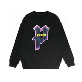 Purple Brand Long Sleeve T-Shirt Fashion Loose Long Sleeve Top