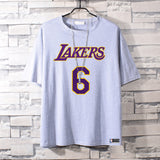 Basketball Sports T Shirt James No. 6 Basketball Sports Student Loose Short Sleeve T-Shirt