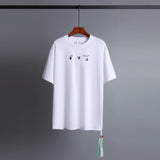 Off Whtie T Shirts Dissolved Arrow Men And Women Same Style Fashion Brand Short Sleeve