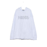 Vlone Hoodie Autumn Winter Hot Diamond Alphabet Hooded