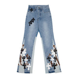 CHH Chrome Hearts Jeans Unisex Casual Loose Jeans