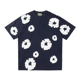 Denim Tears Outfit:T Shirt/Shorts (Separate Purchase Options) Puff Print Short Sleeve T-shirt Loose Couple Shorts Suit