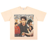 Film Star T Shirt Classic Movie Fight Back to School Cotton Short Sleeve Loose round Neck Retro T-shirt