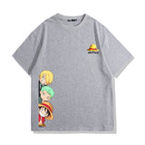One Piece Anime T-Shirt Men Straw Hat Pirates Monkey