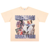 Film Star T Shirt Hamazaki Step Poster Commemorative Edition Loose Retro Street Cotton T-shirt Men and Women