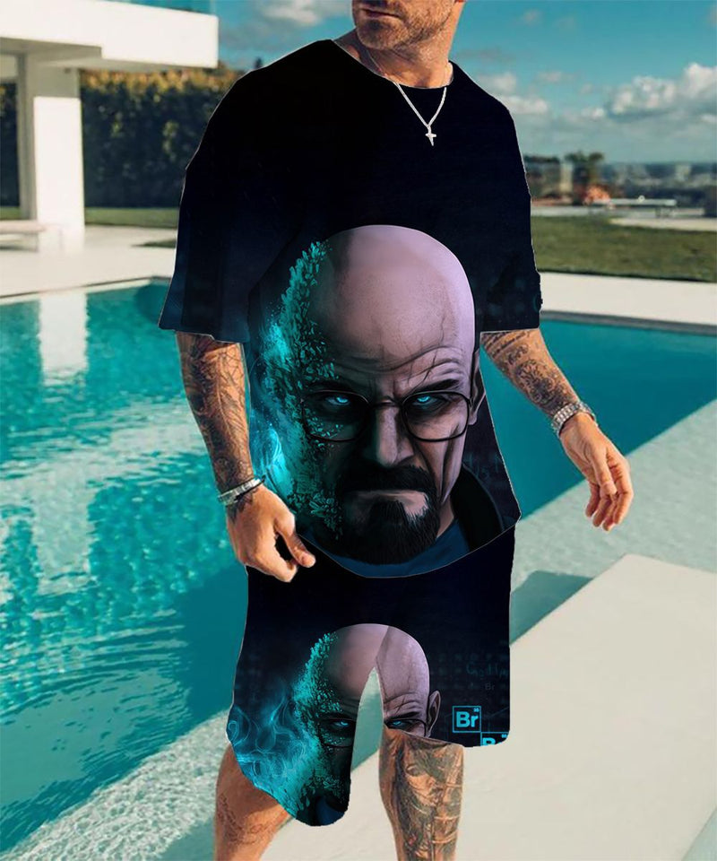 Heisenberg T Shirt T-Shirt Short Sleeve Suit Deadly Poison Artist Print Casual Sports T-Shirt