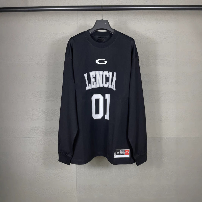 Men T-shirts Spring and Autumn Paris Basketball Uniform Embroidery
