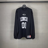 Men T-shirts Spring and Autumn Paris Basketball Uniform Embroidery