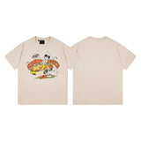 Synaworld T Shirts central cee rabbit car print casual loose t-shirt