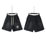 Men Shorts Wash Black Old Casual Shorts Hot Pants