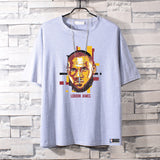 Basketball Sports T Shirt Summer Round Neck Cotton Short Sleeve T-Shirt Men'S Basketball Sports Loose