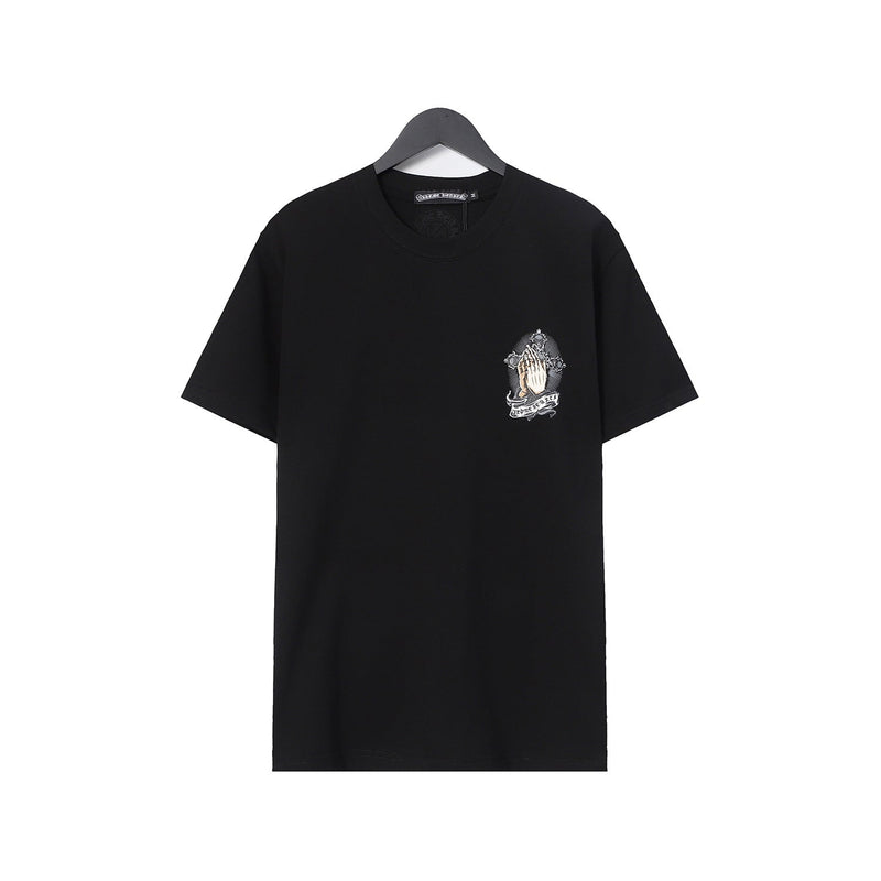 CHH Chrome Heart T Shirts Croix Hands Ribbon Cross