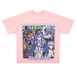 Film Star T Shirt Short Sleeve Loose Pure Cotton Trendy T-shirt Men and Women